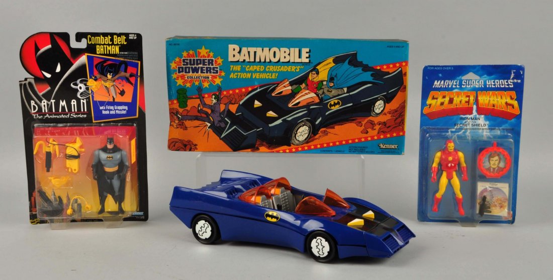 Lot Of 3: Vintage & Contemporary Super Hero Items. (1 of 2)