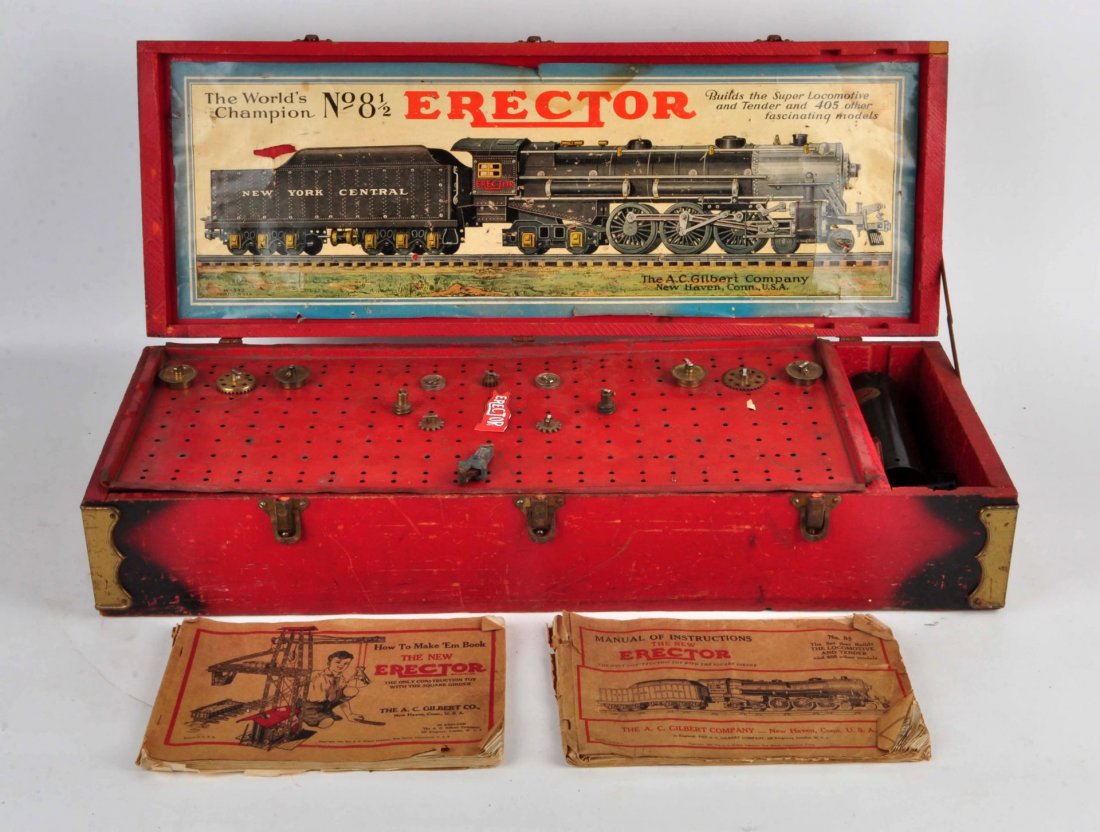 Gilbert No. 8-1/2 Erector Hudson Engine & Tender. (1 of 5)