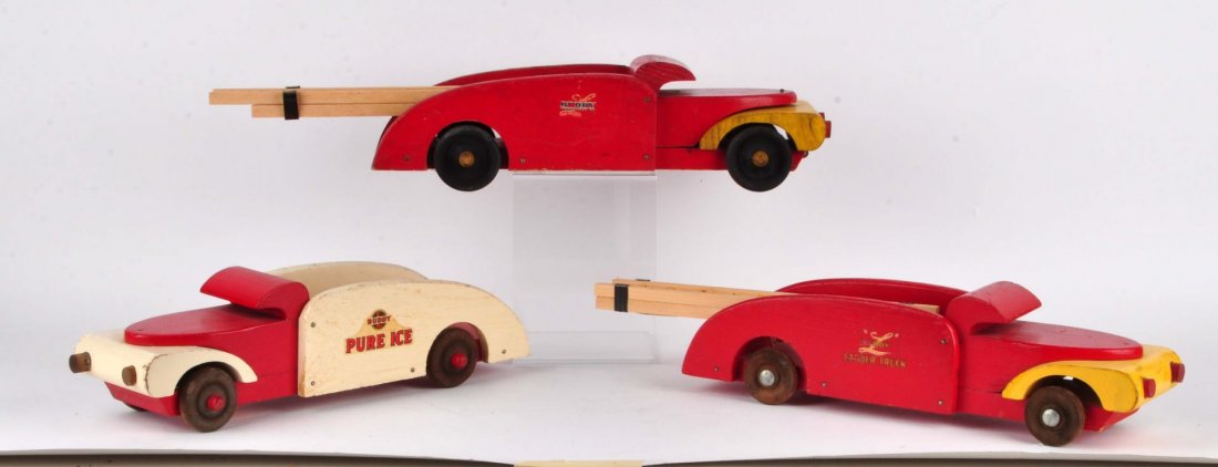 Lot Of 3: Buddy-L Wooden Ladder & Pure Ice Trucks (1 of 4)