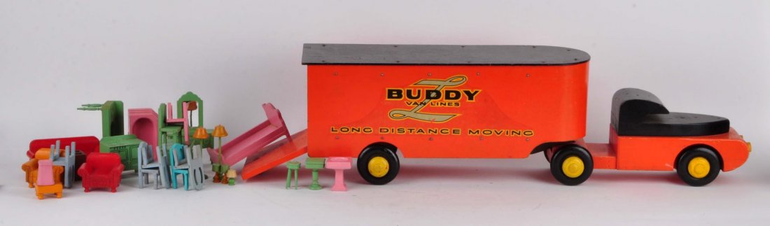 Buddy L Wooden Long Distance Moving Truck. (1 of 4)