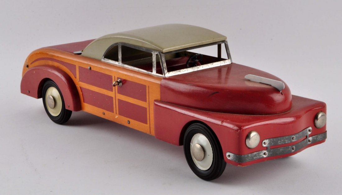 Buddy L Wooden Town & Country Car.: Complete and all original. Condition (Excellent). Size 18-1/2'' L.