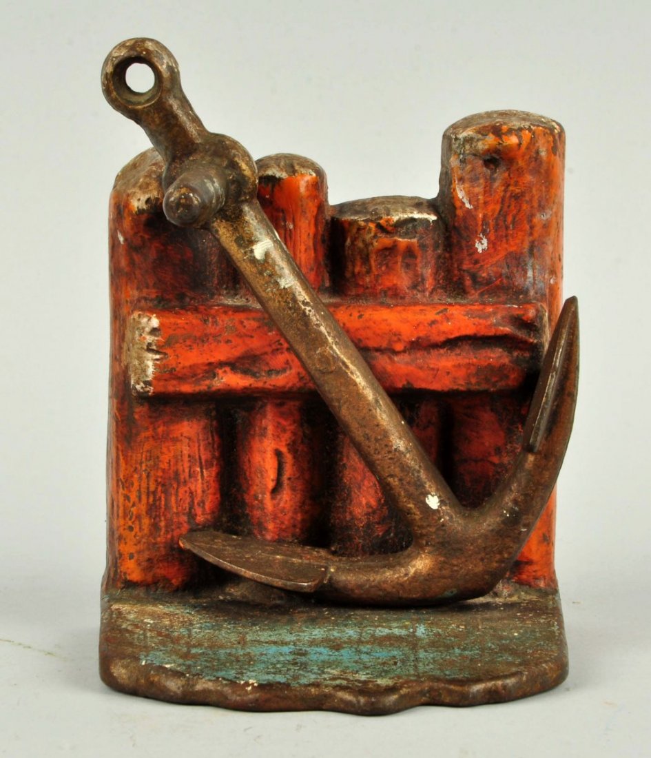 Cast Iron Anchor at Dock Doorstop. (1 of 2)
