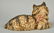 Cast Iron Reclining Persian Cat Doorstop. - 2