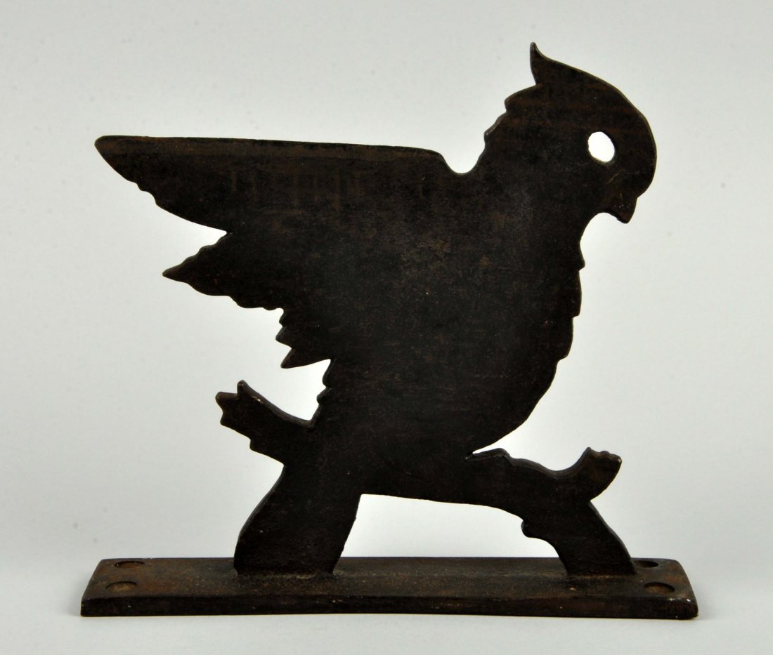 Cast Iron Bird on Branch Foot Scraper. (1 of 3)