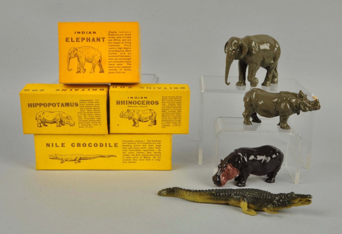Lot Of 4: Britains English Zoo Figures. (1 of 1)