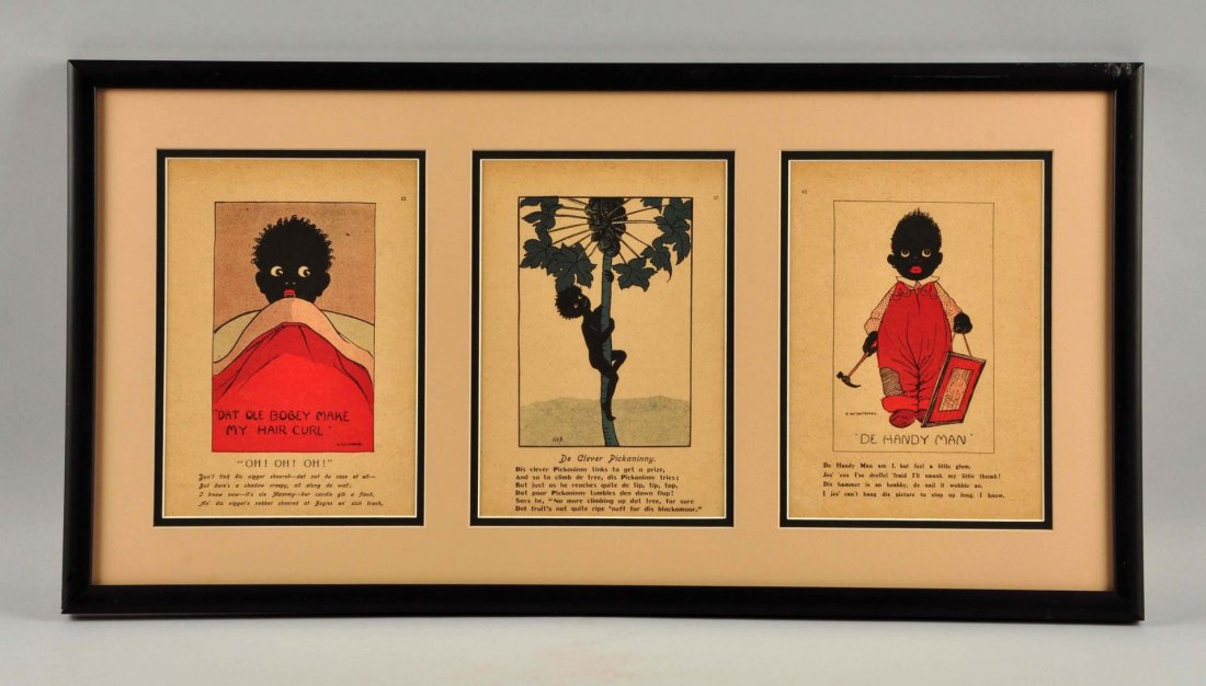 Black Americana Framed Comic Book Art. (1 of 4)