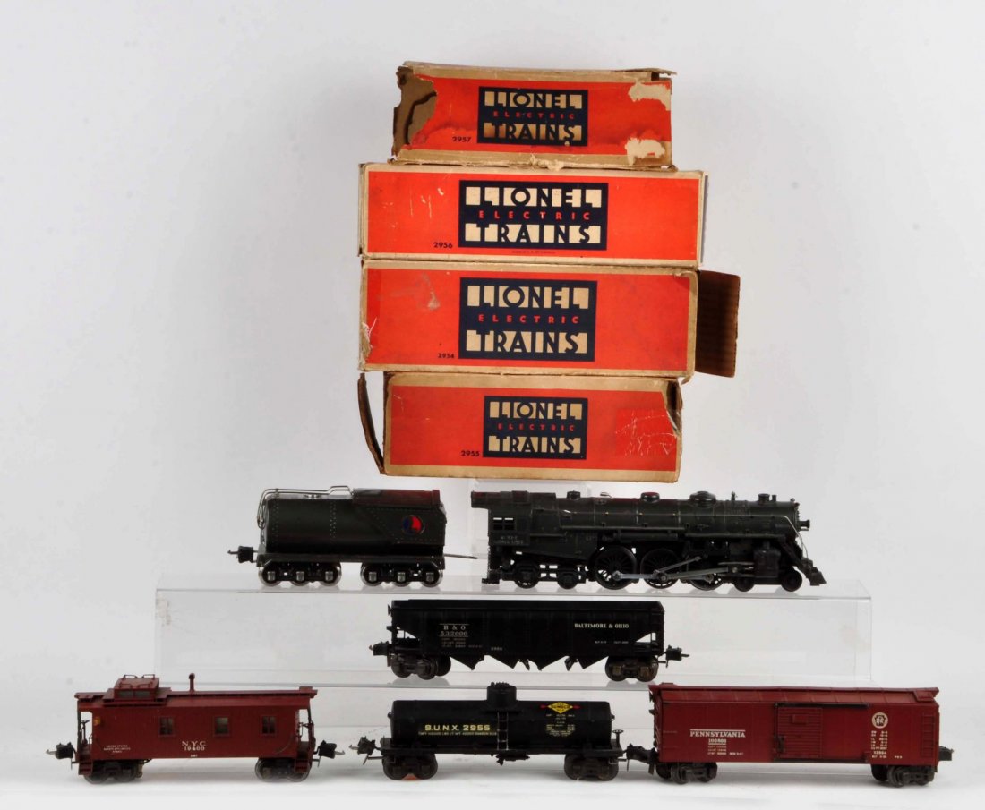 Lot Of 8: Lionel No.763 Locomotive & Freight Cars. (1 of 5)