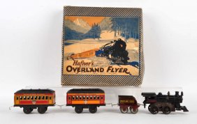 500: Hafner Overland Flyer 0-4-0 1180 green baggage : Lot 500