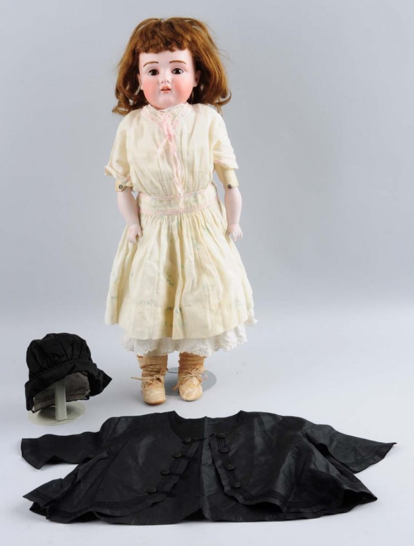 Antique German Bisque Head on Kid Body. (1 of 2)