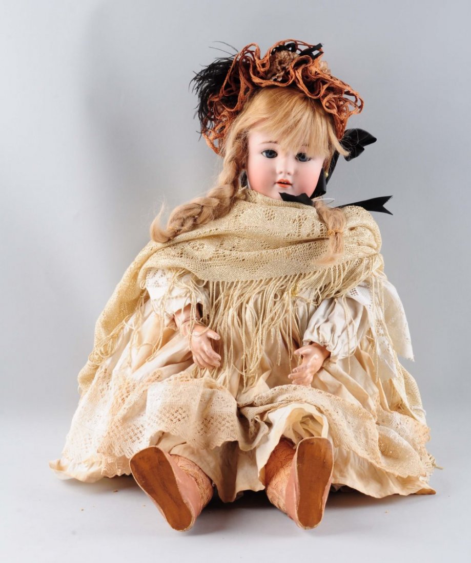Large Antique Bisque Head German Doll. (1 of 2)