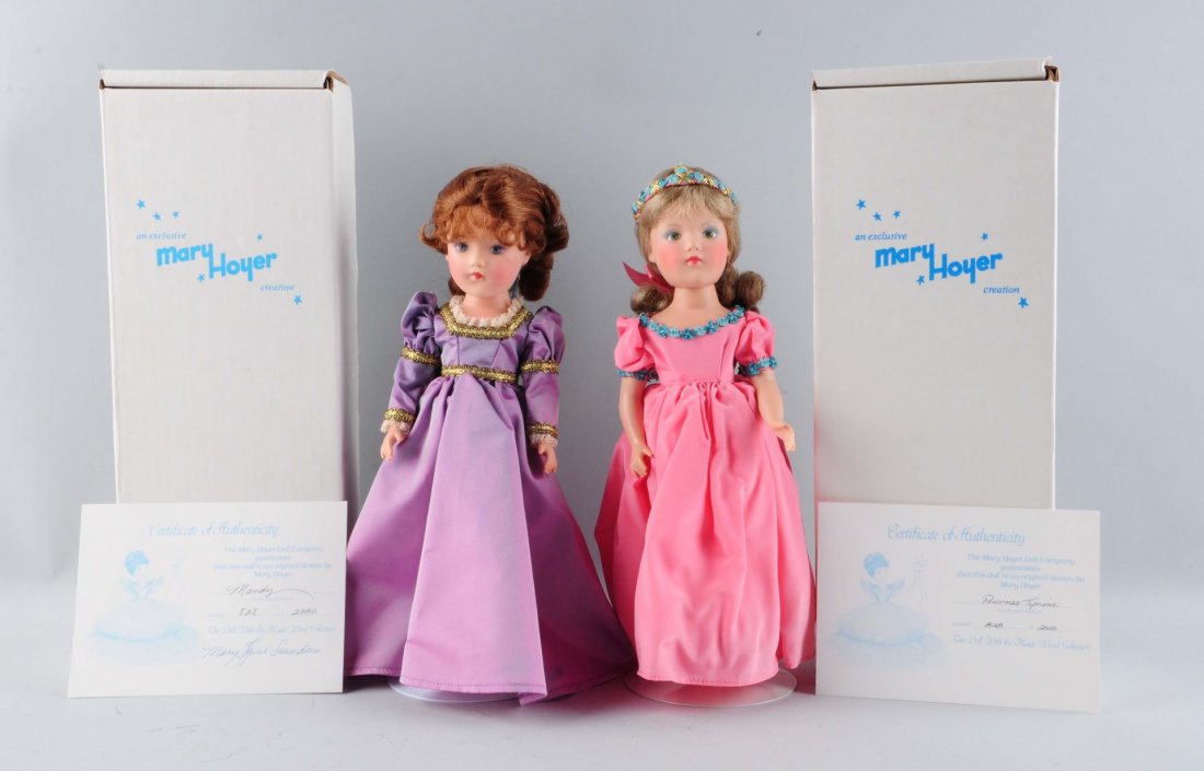 Lot Of 2: MIB 1990's Vinyl Mary Hoyer Dolls. (1 of 2)
