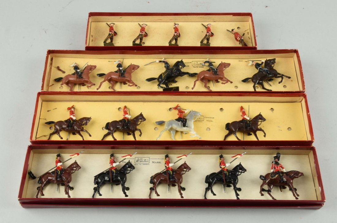 Britains Boxed Soldiers, Guards and Lancers. (1 of 1)