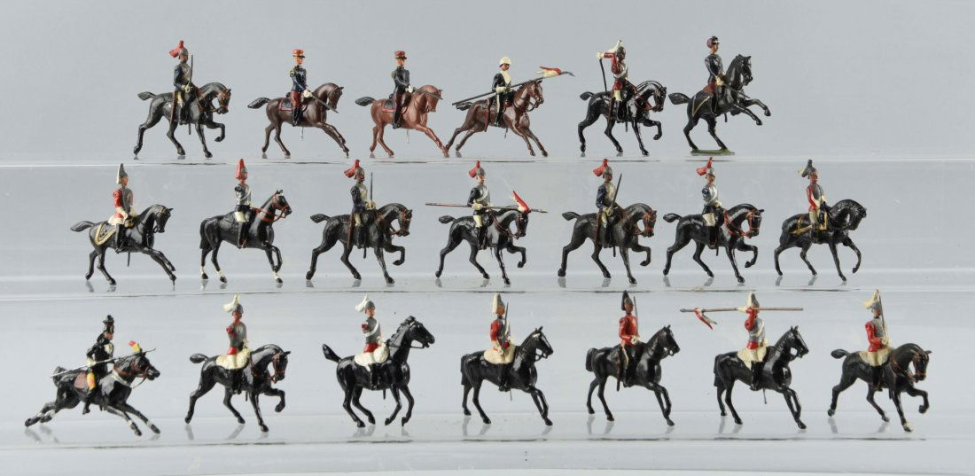 Lot Of 23: Britains Mounted Guards. (1 of 1)