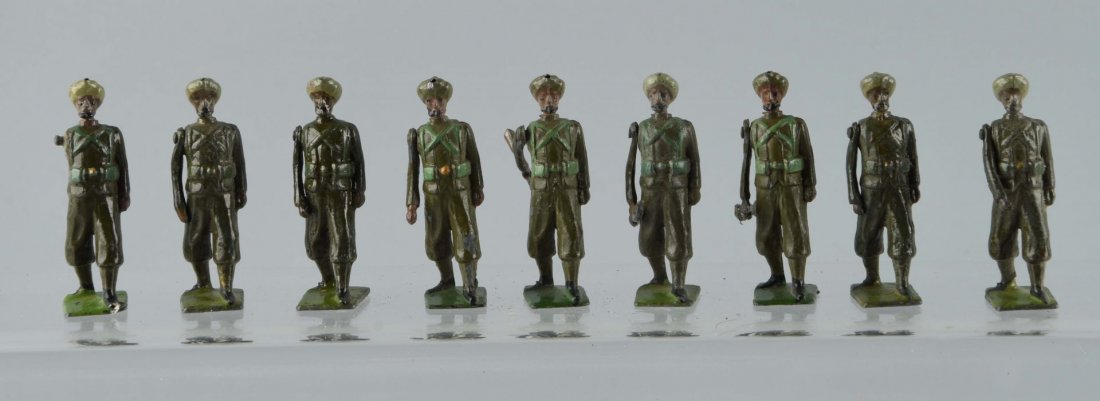 Lot Of 9: Britains Royal Indian Army. (1 of 1)