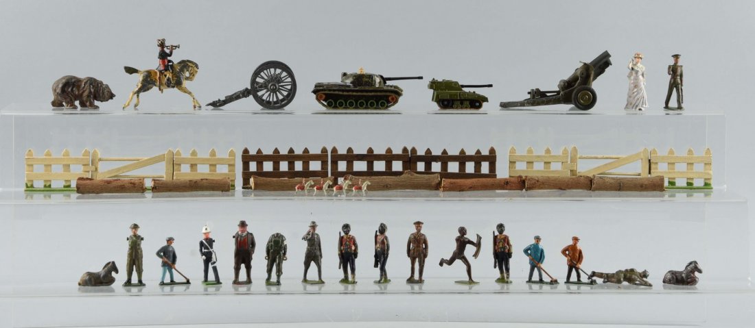 Lot of Miscellaneous Lead Figures and Accessories. (1 of 1)