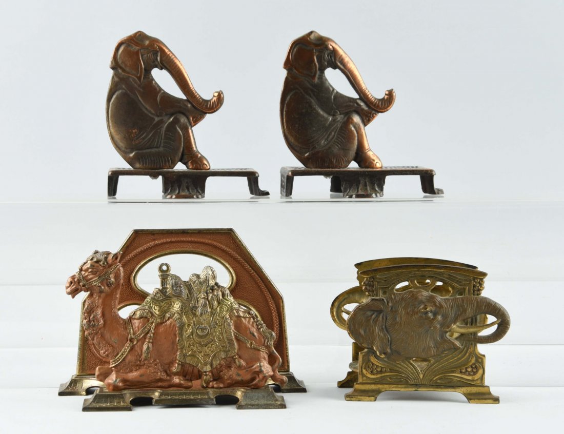 Cast Iron Ast. Elephant & Camel Items. (1 of 1)