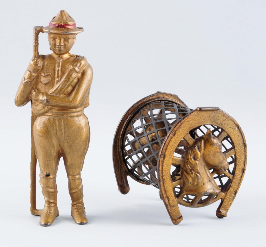 Lot Of 2: Cast Iron Still Banks. (1 of 2)