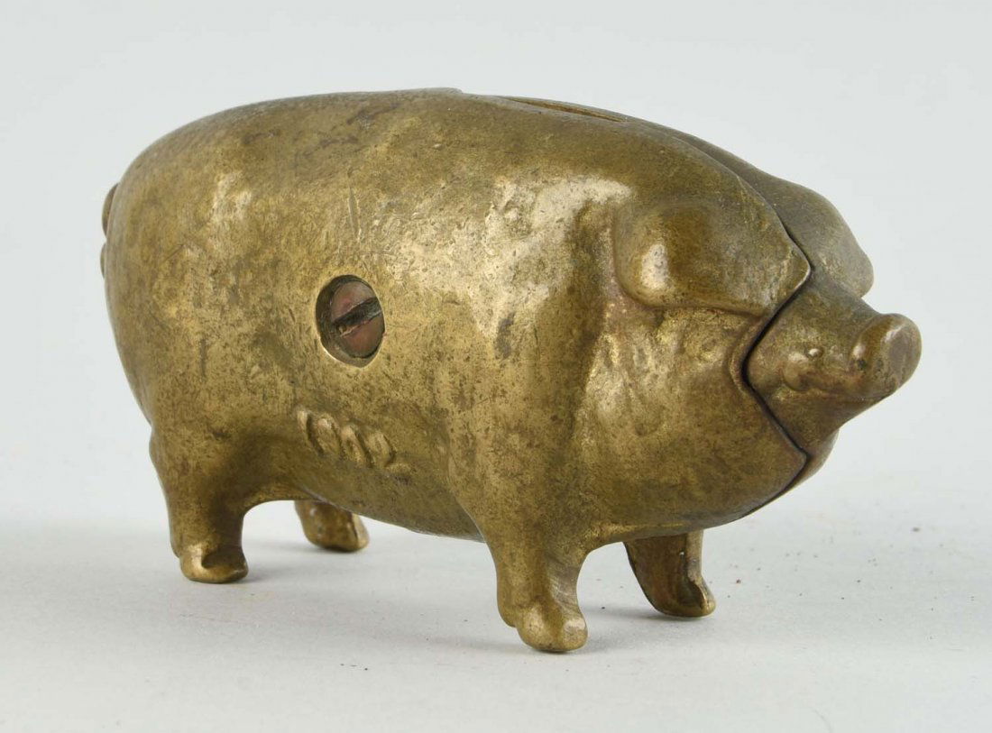 Cast Advertising Pig Still Bank Pattern. (1 of 2)