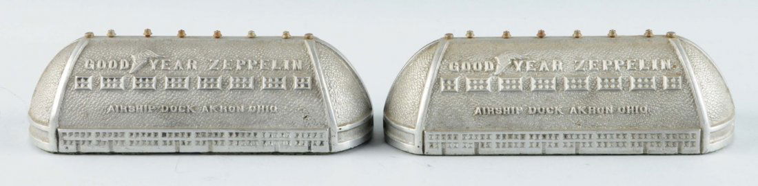 Lot Of 2: Cast Iron Goodyear Zeppelin Banks. (1 of 2)