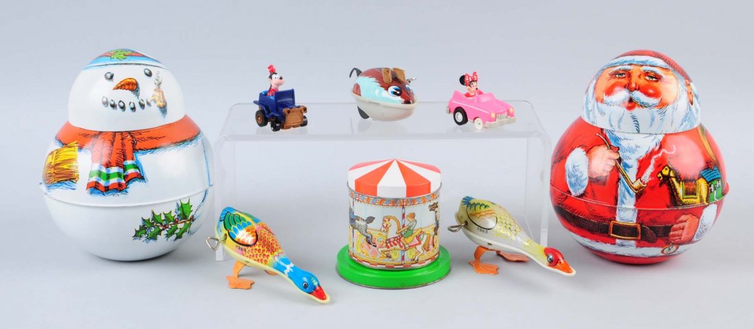 Lot Of 8: Assorted Tin Toys. (1 of 1)