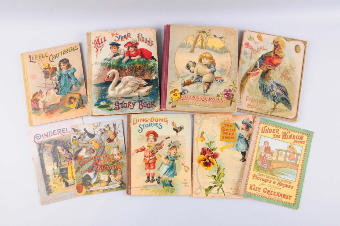 Lot Of 9: Early McLoughlin Bros. Children's Books. (1 of 1)
