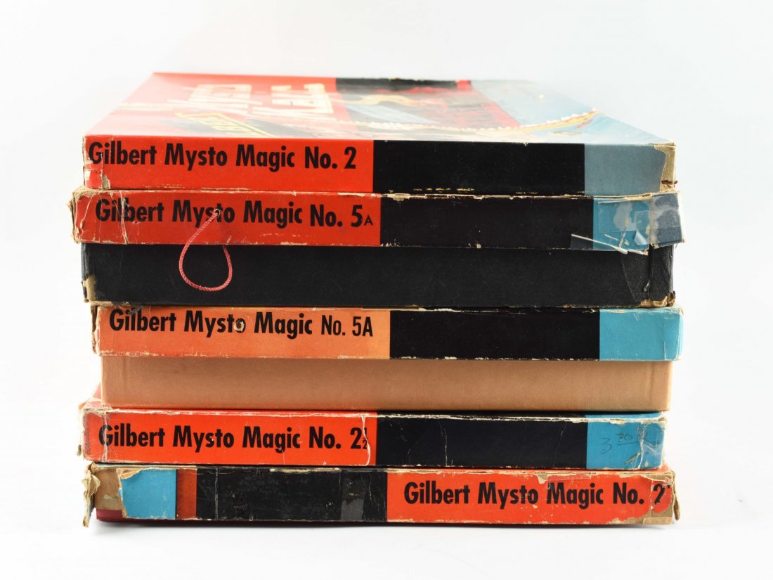 Lot Of 5: Gilbert Mysto Magic Sets. (1 of 5)