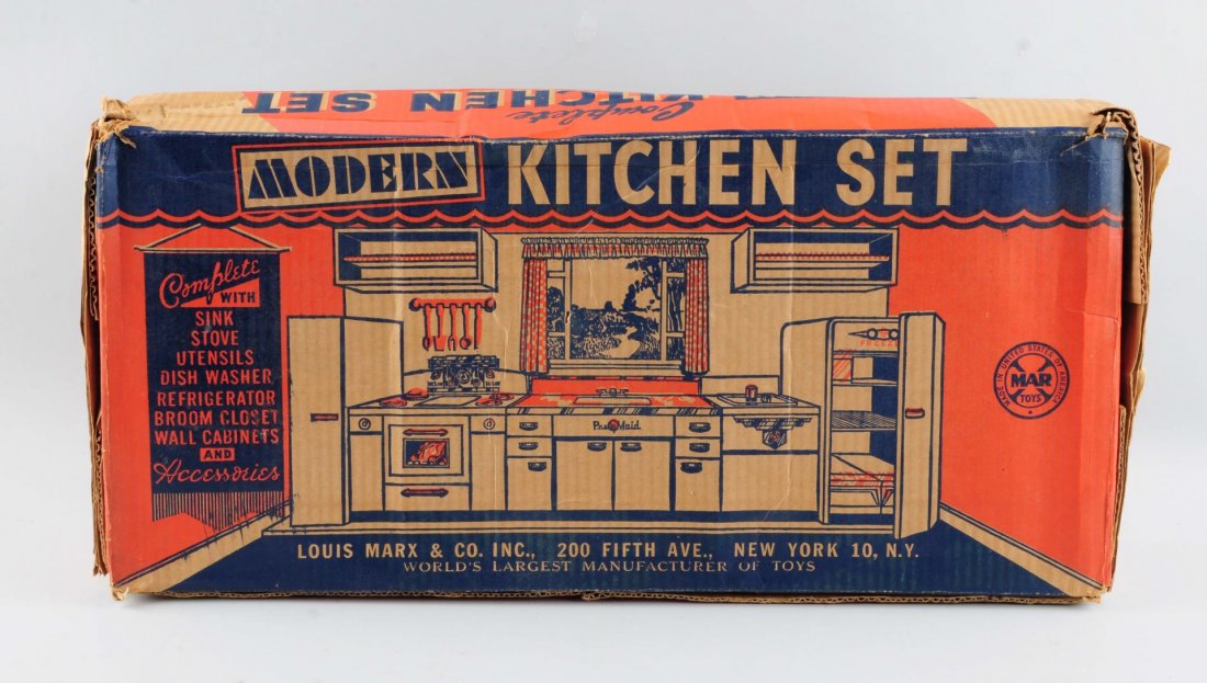 Marx Tin Litho Modern Kitchen Set. (1 of 3)