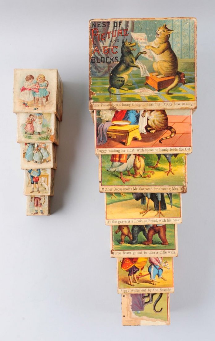 Victorian Era ABC Wood Blocks. (1 of 1)