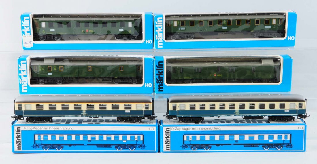 Lot Of 6: Marklin HO Passenger Cars. (1 of 1)