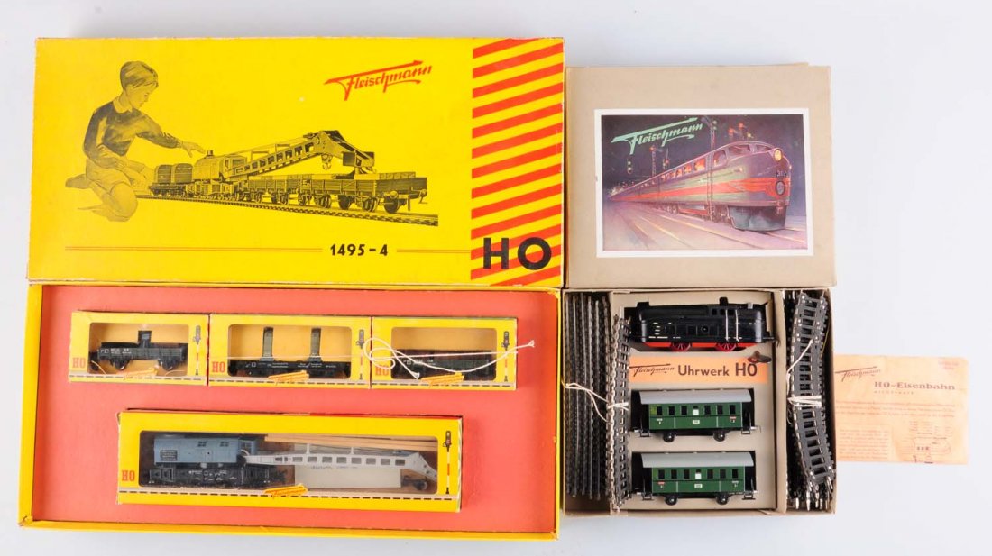 Lot Of 2: Fleischmann HO Train Sets. (1 of 1)