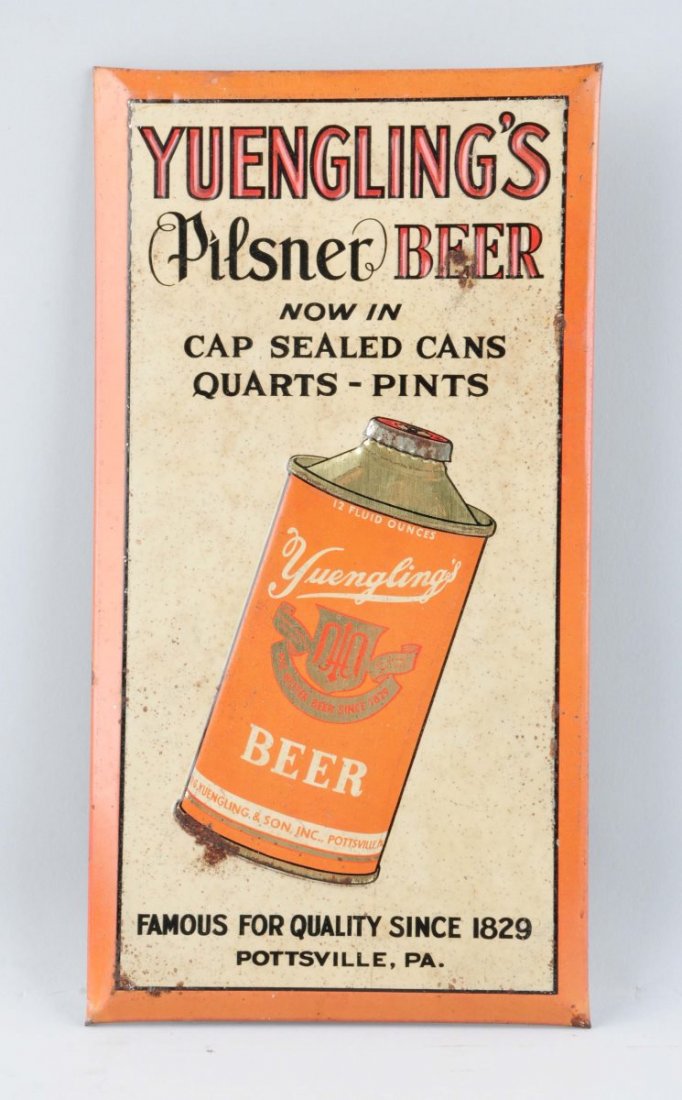 Yuengling Pilsner Beer Tin Advertising Sign. (1 of 1)