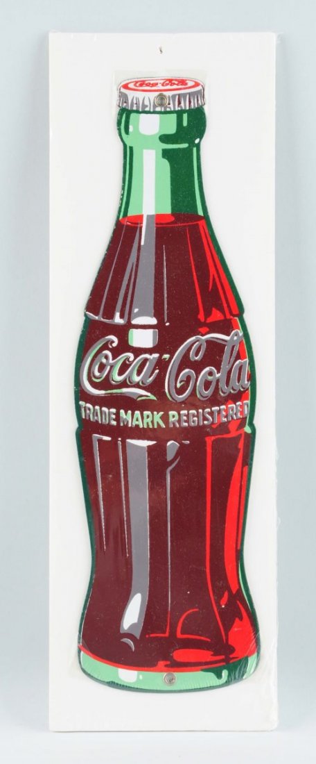 Coca-Cola Porcelain Cutout Sign. (1 of 1)