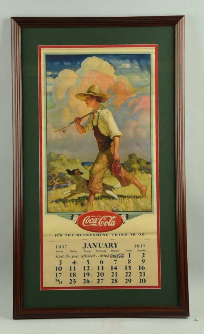 1937 Coca - Cola Advertising Calendar. (1 of 1)