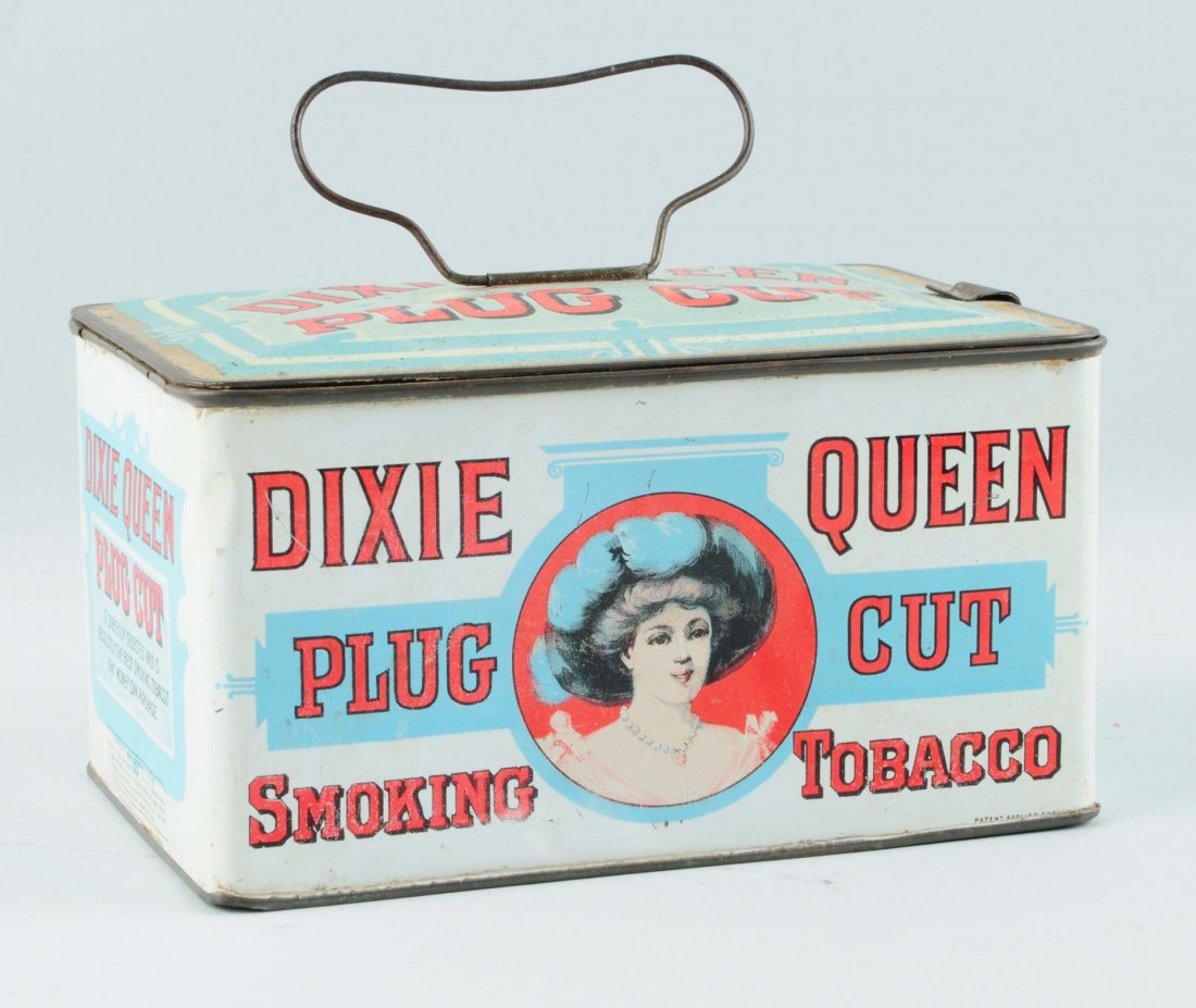 Dixie Queen Plug Cut Tobacco Tin. (1 of 2)