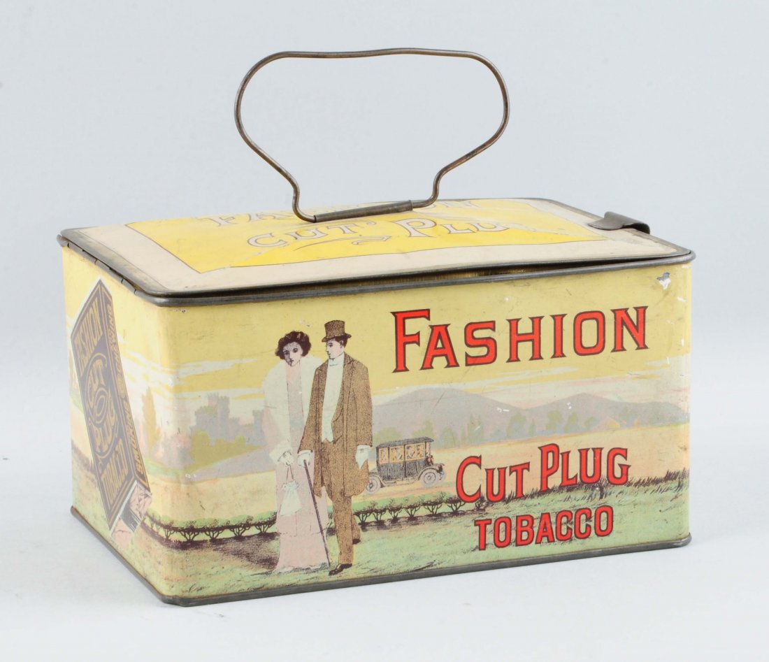 Fashion Cut Plug Tobacco Advertising Tin. (1 of 2)