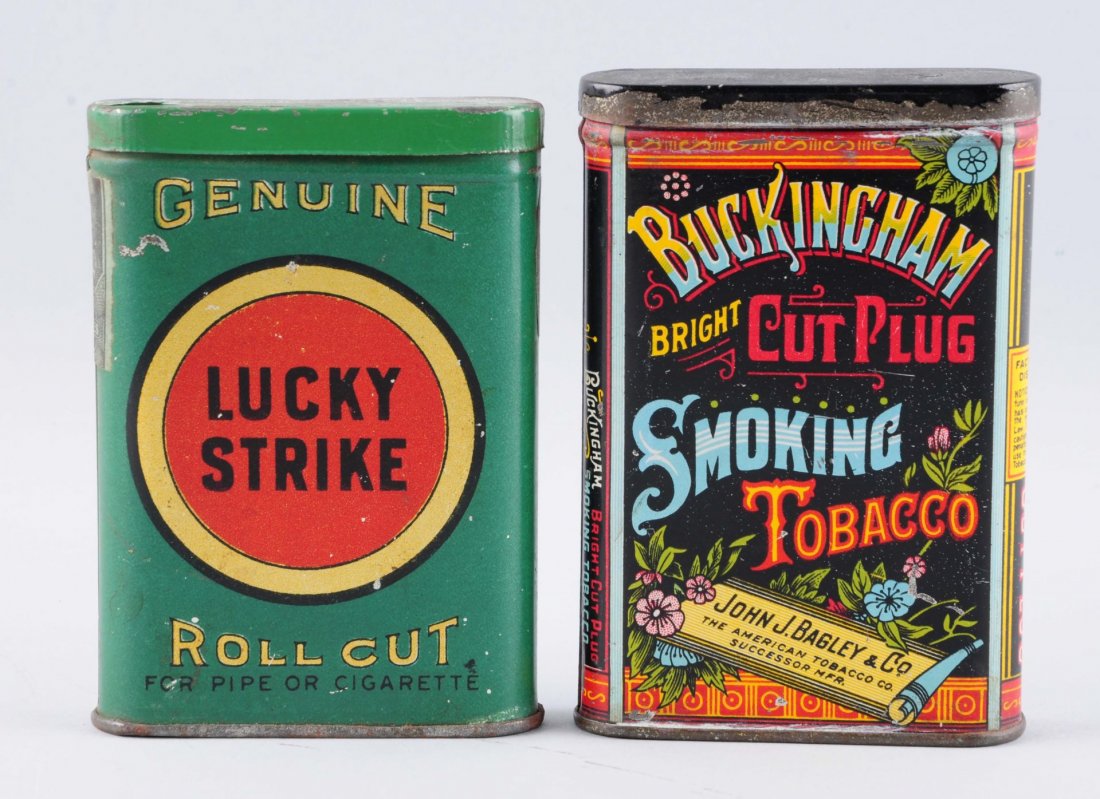 Lot Of 2: Buckingham & Lucky Strike Tobacco Tins. (1 of 2)