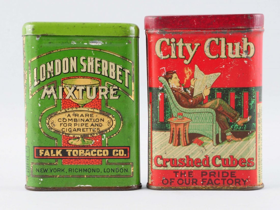 Lot Of 2: Early Tobacco Tins. (1 of 2)