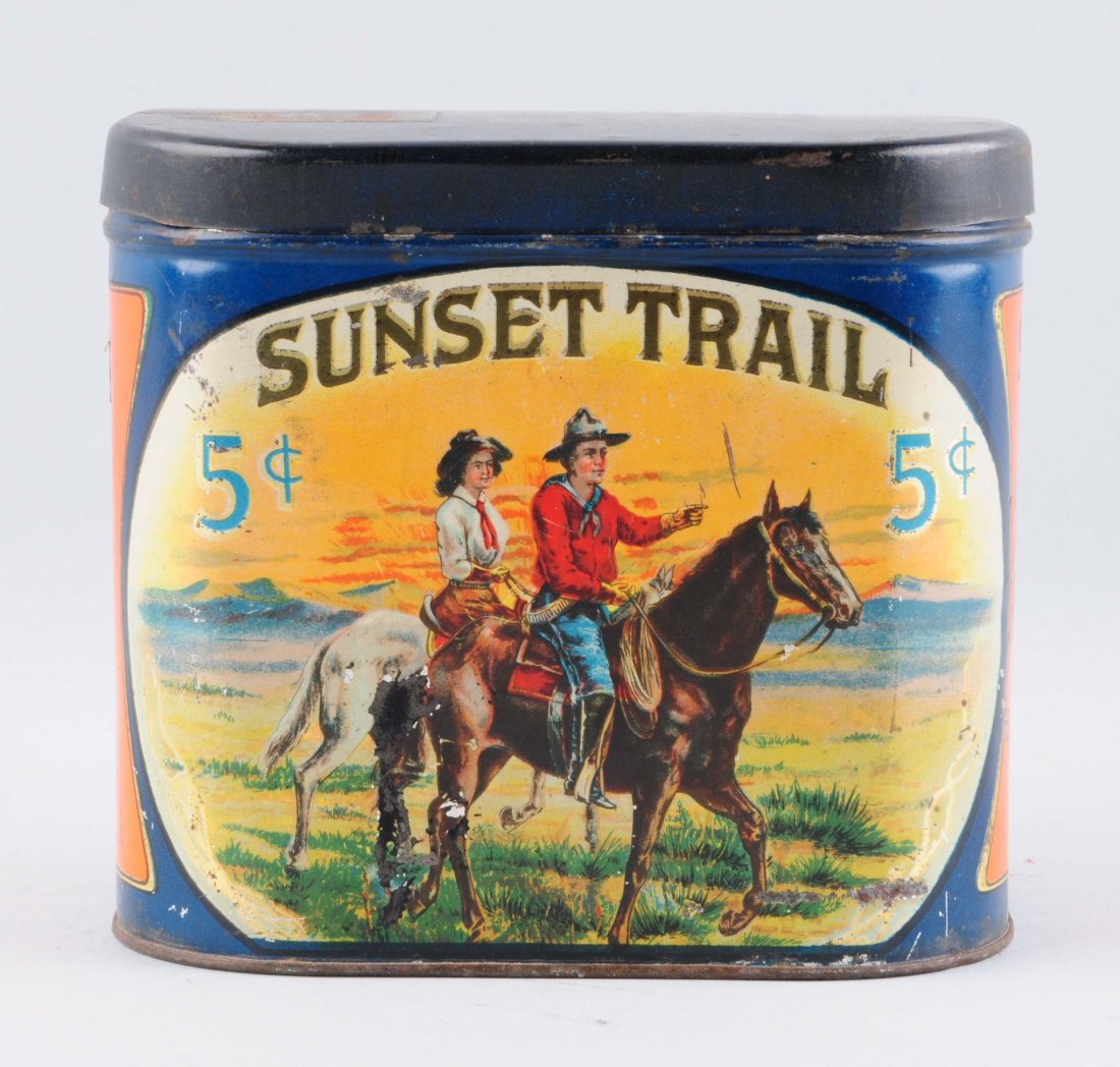 Sunset Trail Tobacco Tin. (1 of 2)