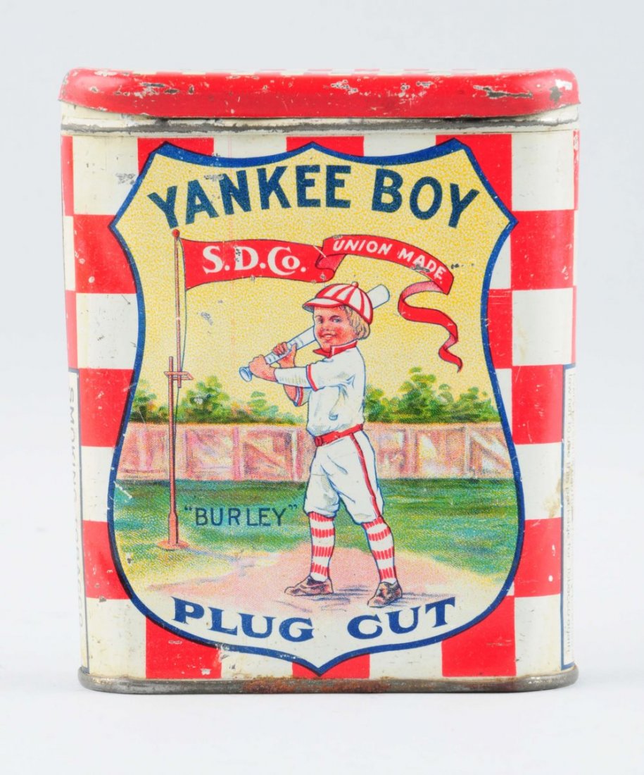 Yankee Boy Plug Cut Tobacco Tin. (1 of 2)