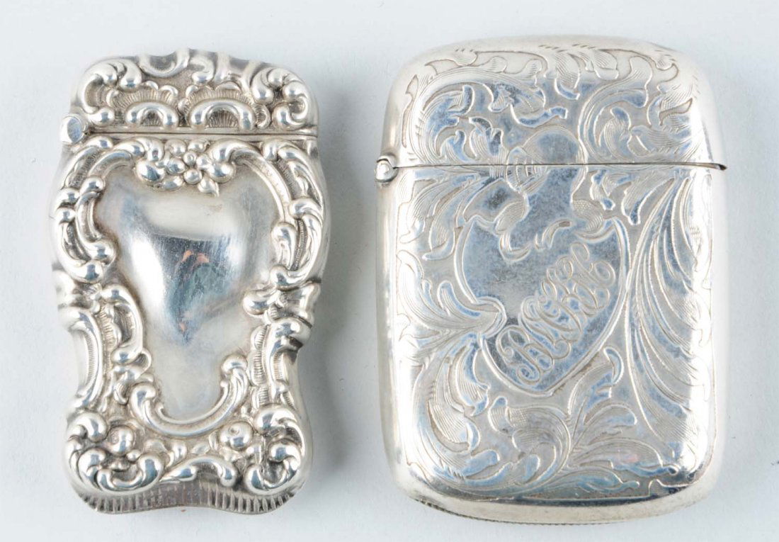 Lot Of 2: Sterling Silver Match Safes. (1 of 2)