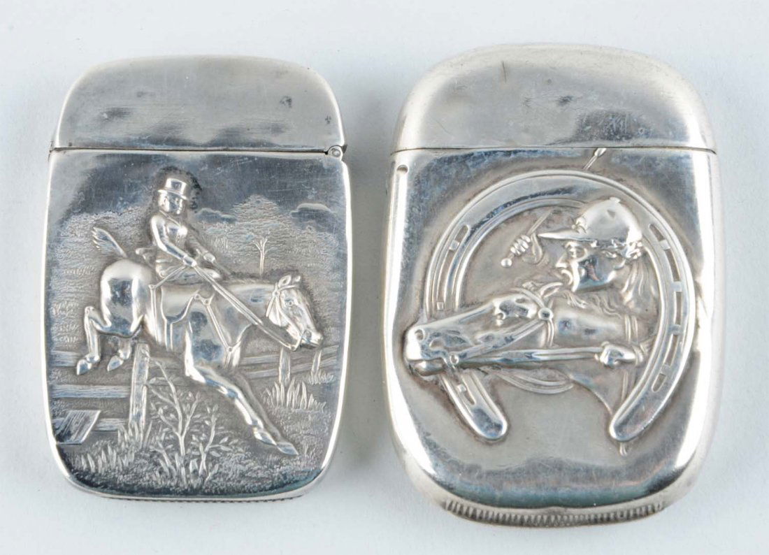 Lot Of 2: Sterling Silver Match Safes. (1 of 2)