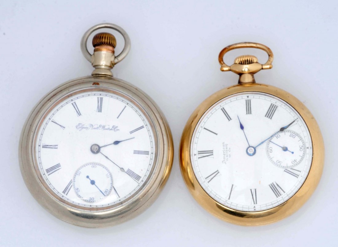 A Group Of Two Open Face Pocket Watches (1 of 3)