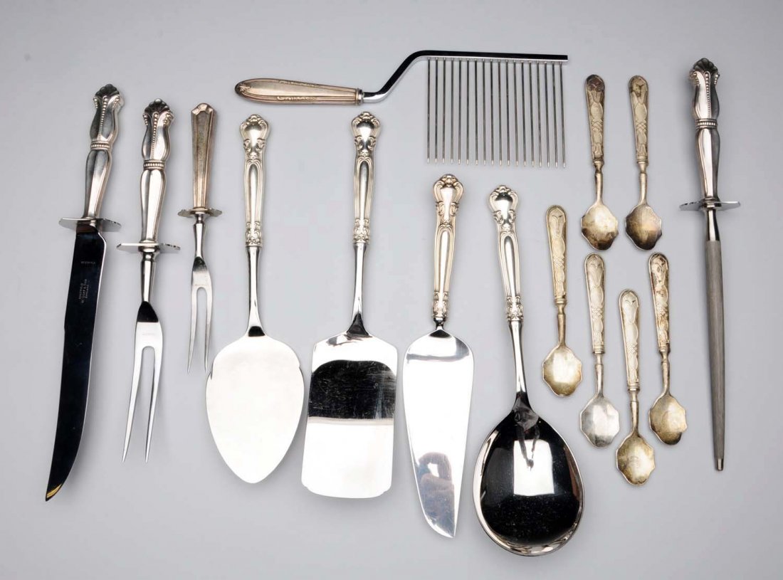 Large Lot Of Sterling Silver Serving Pieces. (1 of 4)