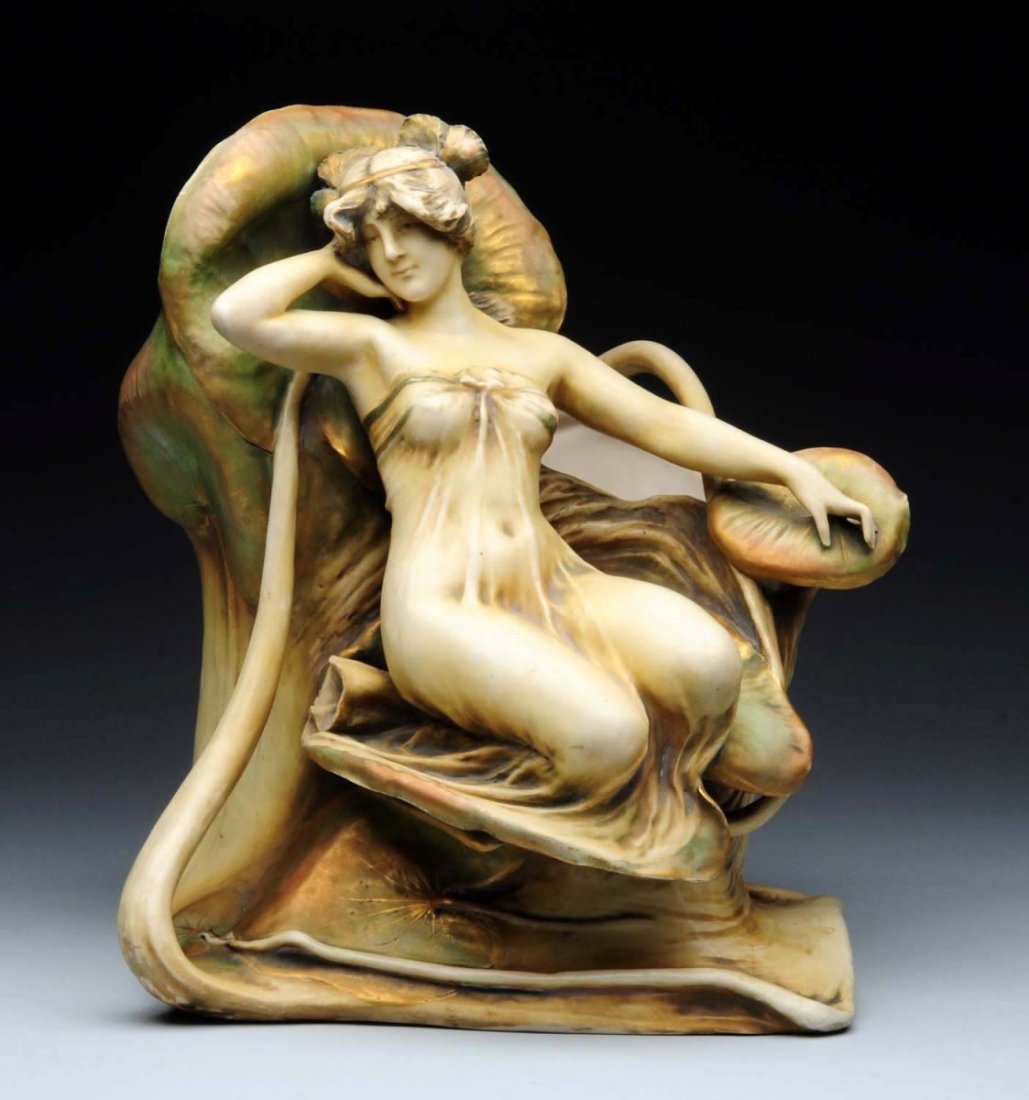 Amphora Ceramic "Water Lily" Vase. (1 of 6)