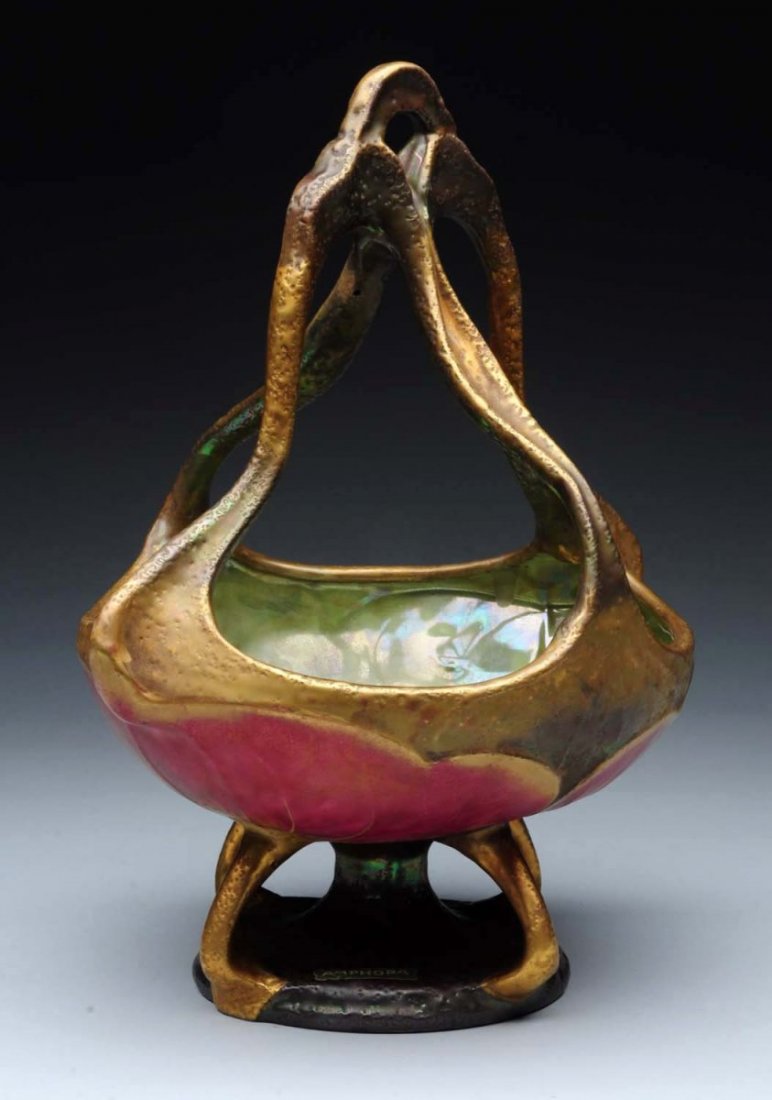 Amphora Ceramic Stylized Organic Art Nouveau. (1 of 5)