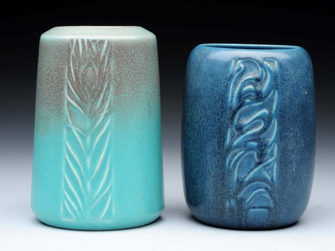 Lot Of 2: Rookwood Production Vases. (1 of 5)