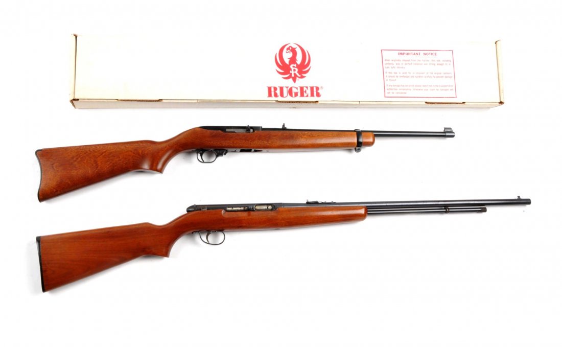 (M) Lot of 2: Newer .22 Semi-Automatic Rifles.: Serial # 231-97155 & NSN The first rifle is a Remington Model 550-1 tube fed semi-automatic with a 23-1/2” barrel, pistol grip walnut stock, with a Remington composite buttplate. Rifle is in excelle