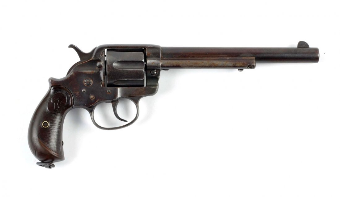 (A) Colt Model 1878 Double Action Revolver: Serial # 40330 Caliber .45 long Colt, Barrel length 7-1/2". Manufactured 1898. Offered is a standard Colt Model 1878 double action revolver. Features: six shot, double action, blue finish, with colt b