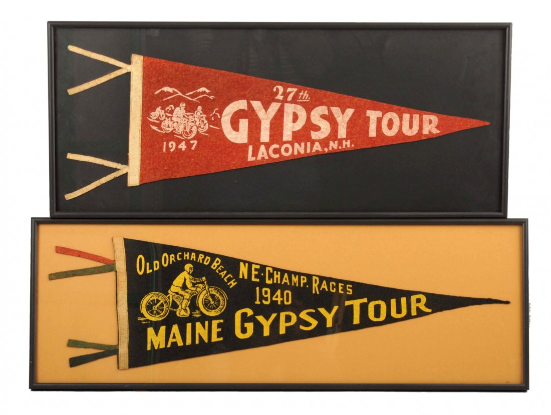 Lot of 2: 1940 & 1947 Felt Pennants. (1 of 1)