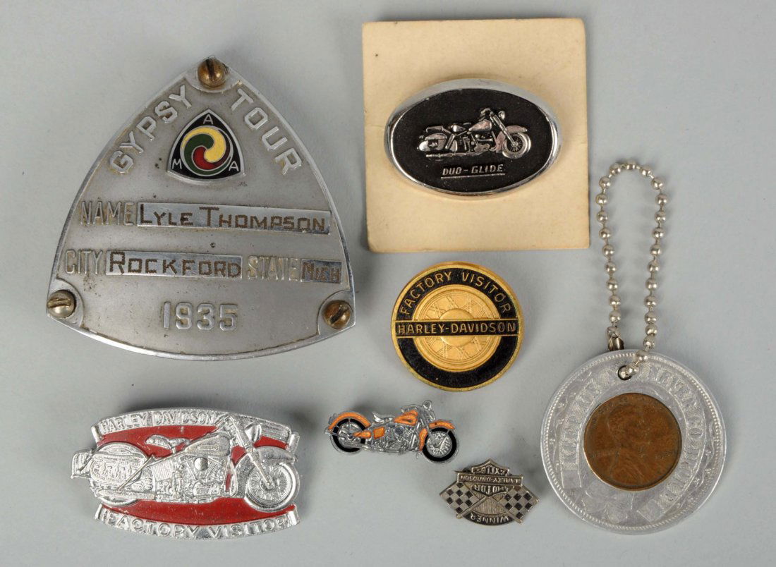 Lot of 7: Harley-Davidson & AMA Promotional Items. (1 of 1)
